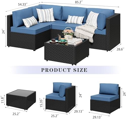 Aegean Blue All-Season Five-Piece Lounge